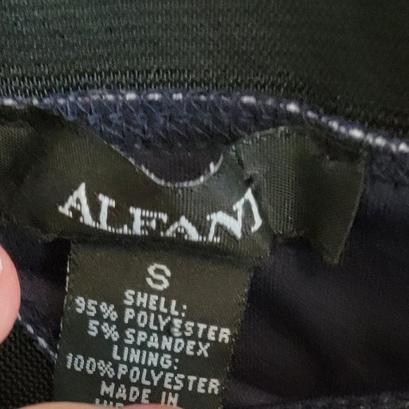 Stylish Floral Stretch Pencil Skirt - Alfani, Navy Blue Floral Skirt - Picture 2 of 3